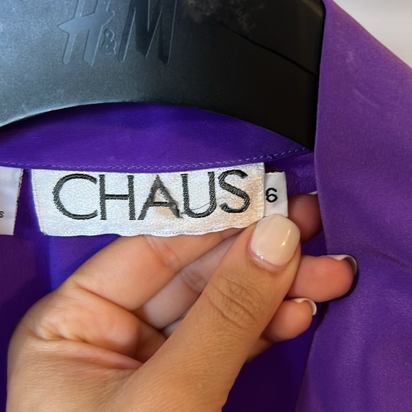 VINTAGE Purple Blouse - Picture 2 of 10